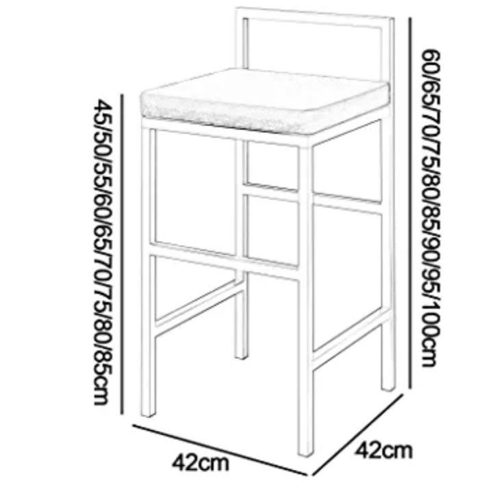 DECOR%2038100%20Classic%20Bar%20Stool%20/%20Breakfast%20Stool%20/%20High%20Stool%20Barstools%20Counter%20Height,%20Modern%20Bar%20Stool%20Kitchen%20Breakfast%20Chair%20with%20Grey%20Cushion%20and%20Metal%20Legs%20-%20Golden%20-%20Image%205