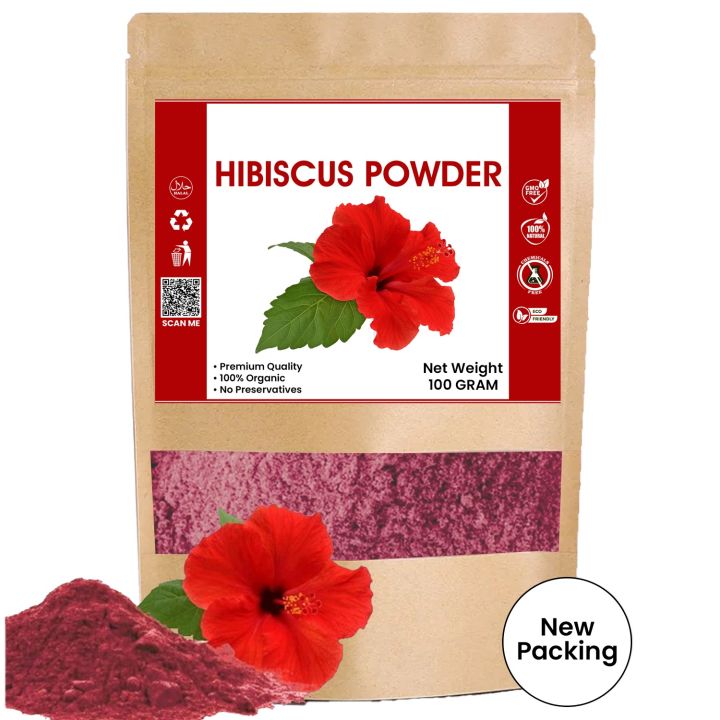 Hibiscus Powder Organic Flower Powder 100g | Daraz.pk