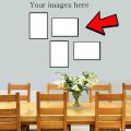 Customize photo frames wooden 5x7 inches  4 PCS Picture Frames Wall photo frame Living Room Picture Frame & Room Decor Foto frame. 