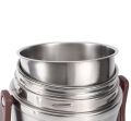 Techmanistan 2L Large Capacity Stainless Steel Vacuum Insulated Lunch Box, Food Warmer Box, Food Container with Handle, Insulated Leak Proof Double Layer Stainless Steel Tiffin Box. 