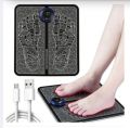 EMS foot massage mat electrical muscle stimulation foot massager foot pad with 6 modes, 9 pain intensity options, to reduce pain, foot massage and care. 