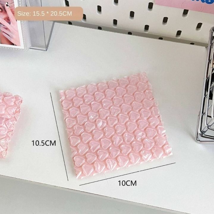 10/1pcs Portable Heart Bubble Bag Pink Shockproof Padded Envelopes Self-Seal Packaging Mini Bubble Envelope Small Business Supplies