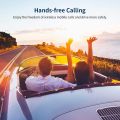 Bluetooth FM Transmitter, Wireless Radio Adapter for Car with QC 3.0 Fast Charging Port Hands Free Calling Car Charger and Music Player Kit Dual USB Ports Support USB Flash Drive, Silver. 