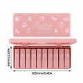 Dragon Ranee - 10PCS Cute Mini Matte Waterproof Lipstick With Case. 