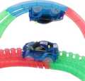 Kids Glow In Dark Flexible Tracks Car Play Set Twister RC Car Track. 