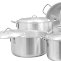 8-Piece Heavyweight Cooking Pot Set (Sizes 6 to 9) – Durable Aluminum Cookware for Serious Cooks. 