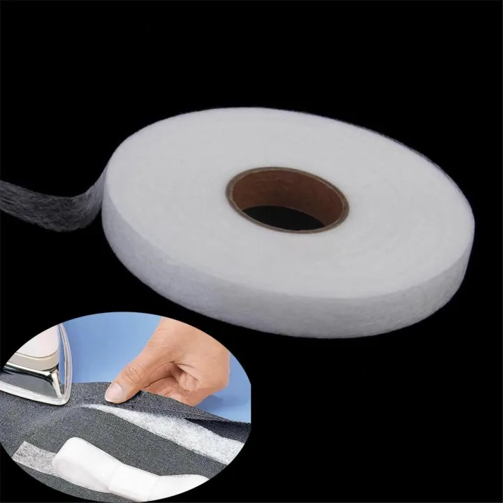 Double%20Sided%20Sewing%20Adhesive%20Tape%20Cloth%20Apparel%20Fusible%20Interlining%20Fabric%20Tape%20White%20-%20Image%202