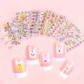 5-Sheet Kids Waterproof 3D Cartoon Bunny Flower Heart Rabbit & Princess Nail Art Stickers Decals for Baby Girls. 