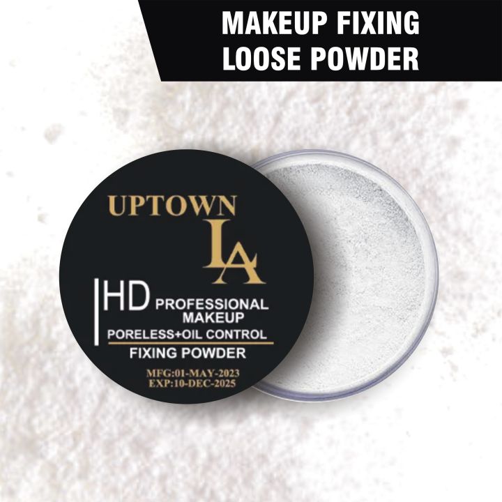 UPTOWN LA Translucent Loose Face Powder The Ultimate Makeup Fixing Powder Product for Oil Control – Setting Powder & Cosmetic Make Up Solution