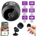 WiFi Mini Camera HD 1080p 2 Mega pixel Camera Lens Upto 128 GB Memory card supported Wireless Video Recorder Voice Recorder Security Monitoring Camera. 