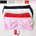 Girls New Style Seamless Strapless Bra Free Size Bra Multicolor Without Wires and Hooks. 