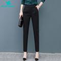 Elastic Waist Suit Pants Women High Waist Elastic Slant Pocket Slim Fit Suit Pants Women Suit Pants. 
