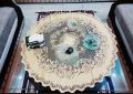 Multi color net center table cover (28x28) Round inches - Center Table Mat - New Design. 