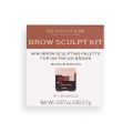 Makeup Revolution Brow Sculpt Kit Medium Brown. 
