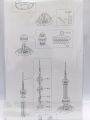 DIY The Oriental Pearl TV Tower 3D Laser Paper Craft JZ-005, Kids Creative DIY 3D Paper Puzzle, Mini Famous Building Toy Model 3D Model Educational Toys for Children. 