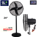 PAK FAN PEDESTAL AC/DC INVERTER 24 Inches energy saver stand fans. 