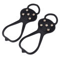 Ice Grippers Traction Cleats Gripper Spike Universal Non Slip for Shoe Ice Sports Rubber Grips with Steel Studs Crampon. 