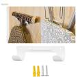 Ironing Board Hanger Wall Rack Space Saving with Screws Easy Installation Compact Ironing Board Hook. 