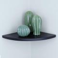 Wall Mounted Floating Corner Shelf Tier Quarter Round Storage Shelf Corner Organizer For Bathroom Hallway. 