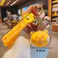Acrylic+PVC Acrylic Keychain Novelty Cartoon Keychain  Keyring for Couple Gift Car Accessory Bag Decor Key Organizer Novelty Souvenir. 