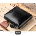 PU Leather Wallets for Men with coin pocket and zipper,Slim Purses Business Money Credit ID Cards Holders Vintage Protection Capacity Bags. 