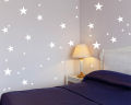 WallsArtstore pack 100 Stars sticker for room decoration wall decoration stars kids bedroom wallpaper stickers. 