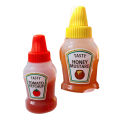 2pcs/set Portable  Mini Ketchup Condiment Squeeze Bottles -Portable Mayo Sauces Salad Bottles- Cooking Sauce Container Kitchen Accessories. 