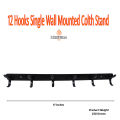 Cloth Holder Stand, Cloths Hanging Hook Stand, Wall & Door Mounted Best Quality Hanger With Screws, Heavy Duty 12 Hooks Kapra Khonti. 