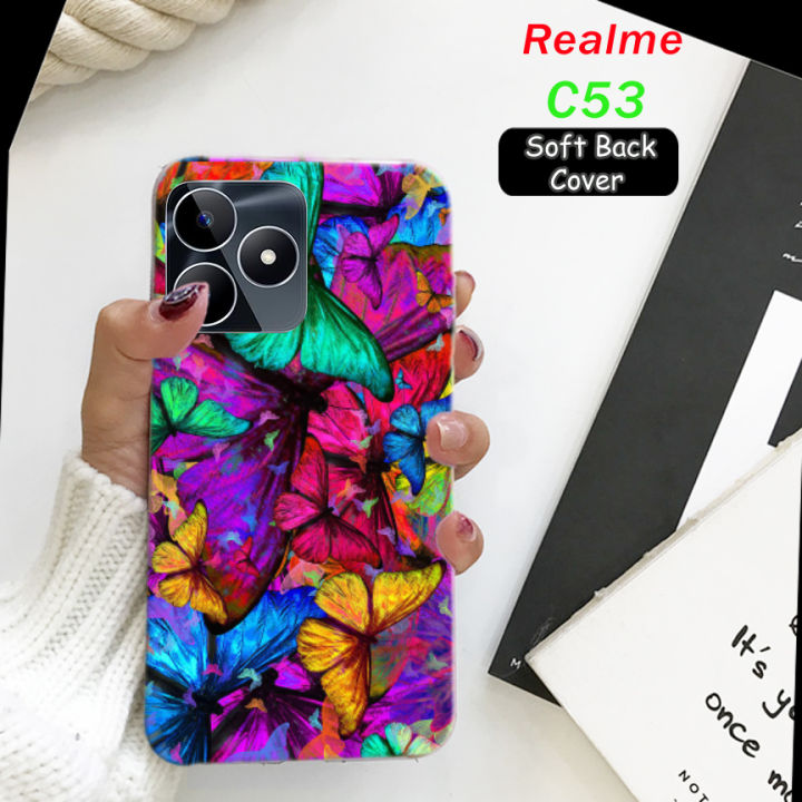 Realme C53 Back Cover - Butterfly Soft Case