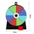 Quasar Event Prize Spinner Colorful Spinning Wheel for Fun Parties Fortune Game Roulette Board with 12 Slots Perfect for Weddings Birthdays Erasable Prize Spinner Wheel with Stand Exciting Props for 12. 