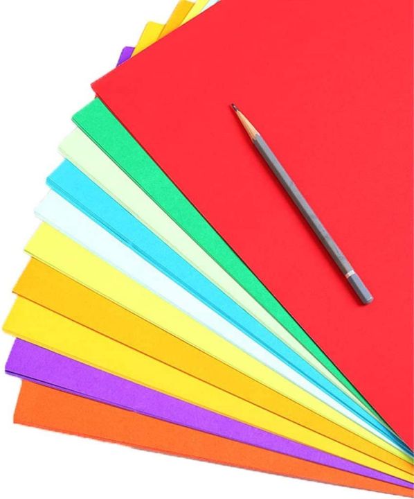 Colour Chart Paper A4 size sheets Mix Colour Printing Colour Hard Card Chart Card