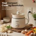 Electric Cooker - Electric Stove - Electric Hot Pot, 1.5L Non-stick Ramen Cooker, Multi-Function Electric Pot for Pasta, Noodles, Steak, Egg, Electric Cooker with Dual Power Control, Over-Heating and Boil Dry Protection. 