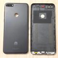 Huawei Y7 Prime 2018 Complete Back Door Rear Housing Case Body Casing Replacement With Buttons and sides For Huawei Y7 Prime 2018 - Black. 