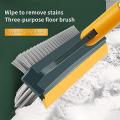 Bathroom Cleaning Brush with Wiper 2 in 1 Tiles Cleaning Brush Floor Scrub Bathroom Brush with Long Handle 120° Rotate Bathroom Floor Cleaning Brush Home Kitchen Bathroom Cleaning Accessories (Multicolor). 