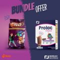 Prolac Nutritional Supplement Powder for Adult Vanilla flavor with chocomalt Kids Drink 200gm (Bundle of 2). 