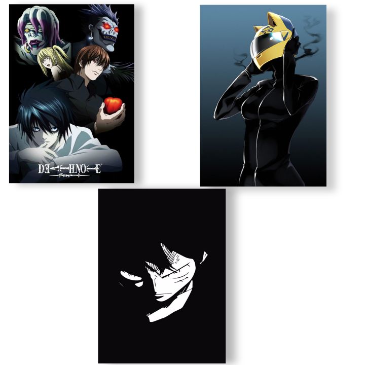 Black theme Anime Poster for home decor Painting Wall Stickers