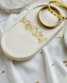 3 Pc's Marble Effect Oval Tray Set | Home Decor | White Gold Foil Trinket Tray | Decorative Tray| Black and White Oval Tray. 