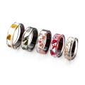 【Heartbeat Girl Store】1PC New Design Handmade Wood Rings Flowers Plants Landscape Inside Fashion Anniversary Ring Gifts. 