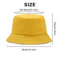Big Eyes Cat Black Cartoon Printing Fashion Men'S Bucket Hat Uni Harajuku Men Fishman Cap Casual Fishing Bob Hats For Women. 