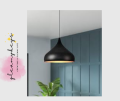 CraftThink Nordic Modern Ceiling Light Fixture, Macaron Pendant Light Teardrop Drop Simple Light Hanging Lighting Fixtures Chandelier for Restaurant bar Coffee Dining Room (Color-Black)-12 inch Width Bulb Not Included. 