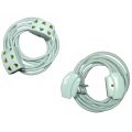 Flexible Extension Cable 3 Pin Socket to 3 Pin Socket Triple 2-Pin Electrical Extension Board for Multipurpose uses. 
