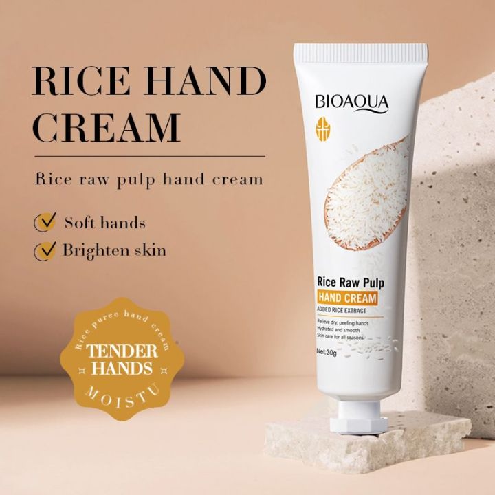 BIOAQUA%20Rice%20Raw%20Pulp%20Hand%20Cream%20Anti%20Chapping%20Anti%20Aging%20Brightening%20&%20Moisturizing%20Cream%20Hand%20Cream%2030g%20-%20BQY15280%20-%20Image%204