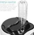 Navaris Automatic Food and Water Dispenser - 4 Meal Pet Feeder Drinking Station with Timer for Dog, Cat, Rabbit - Auto Timed Animal Feeding Station. 