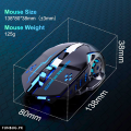 PRO Gaming Mouse RGB with 3200dpi - Breathing LED USB Wireless Optical Computer Mouse with 6 Buttons & Braided Wire including Side Buttons - Mouse with FREE Mouse Pad for laptop, PC, Gaming & Office Use by FunBug. 