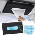 Leather Car Tissue Box Holder with 50 Free Tissues Vehicle Tissue Dispenser - Car Tissue Sun visor Holder - Leather Premium Quality. 