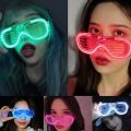LED Glasses Glowing Party Supplies Lighting Adult Kids LED Glasses Light Glow In Dark Shutter Neon Flash Christmas Birthday. 
