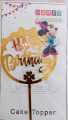 Mickey Mouse Kids Golden color Happy Birthday Cake Topper for Birthday Party. 