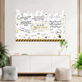 Vibrant Jumbo Retirement Card Creative Shape Extra Large Size Perfect Party Decoration Guest Book Bright Colors. 