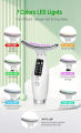 Professional Face & Neck Massager with LED Light Therapy – Vibration Anti-Wrinkle Device for Skin Tightening & Double Chin Reduction. 