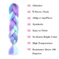 AIYEE 4 Colors Mix Braiding Hair Pink Purple Blue Ombre Synthetic Jumbo Braids Hair Extension for Black Women. 